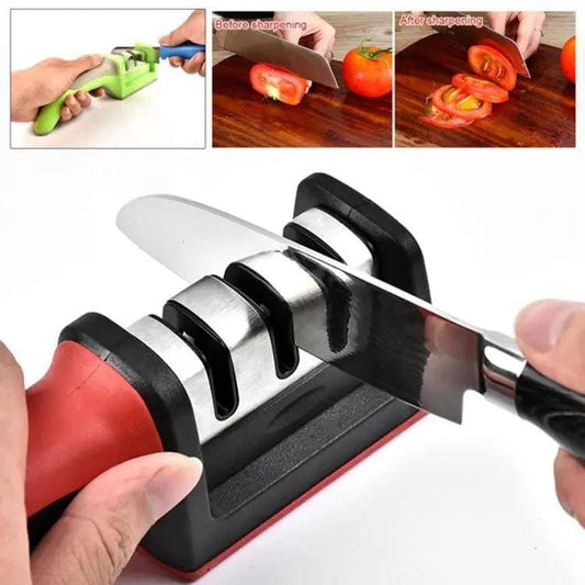 3 Steps Manual Knife, Scissors Sharpener